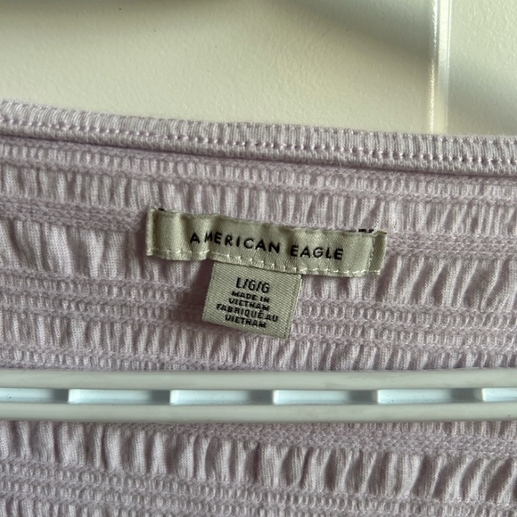 American Eagle Button-Front Split Hem Tee - Picture 4 of 5